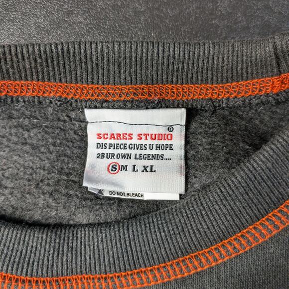 Scares Studio Designer Womens Small Sweater Rhinestone Target New York Ghost - Picture 9 of 12